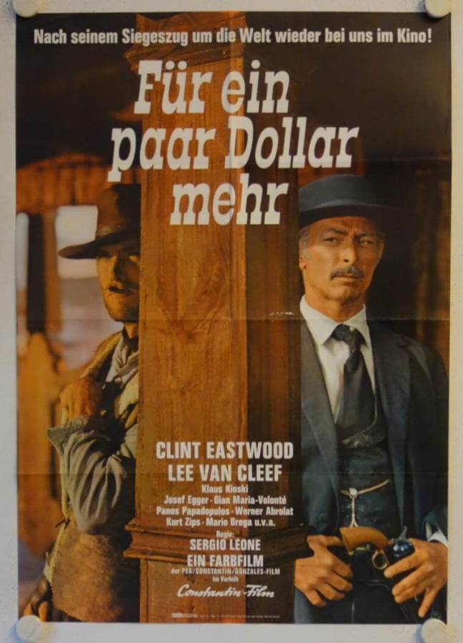 For a few Dollars more re- release german movie poster